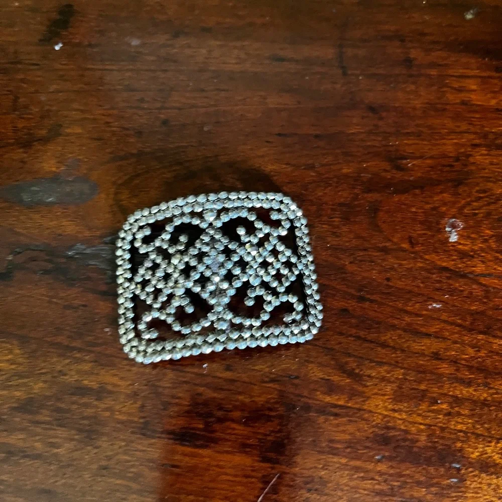 Vintage, antique, Art Deco sash buckle. Made in France. Beautiful workmanship. - Picture 5 of 6